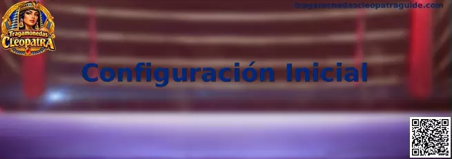 Configuración Inicial de Tragamonedas Cleopatra en un teléfono móvil