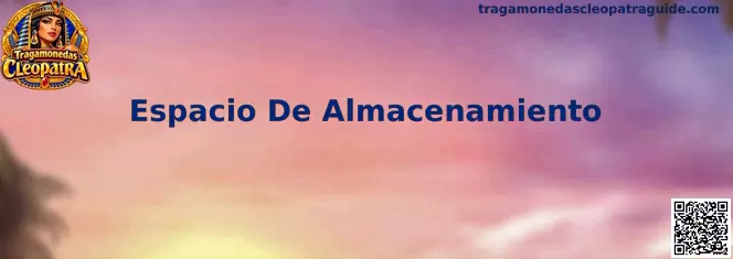Espacio De Almacenamiento para instalar Tragamonedas Cleopatra