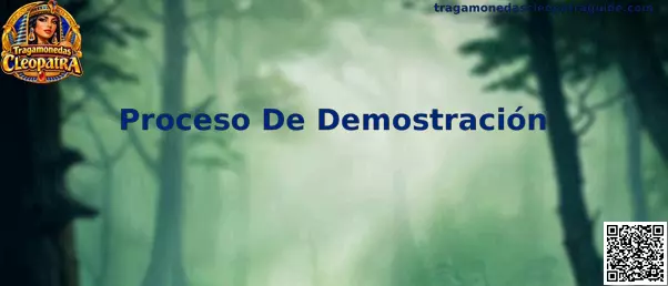 Interfaz ilustrativa del Proceso De Demostración de Tragamonedas Cleopatra