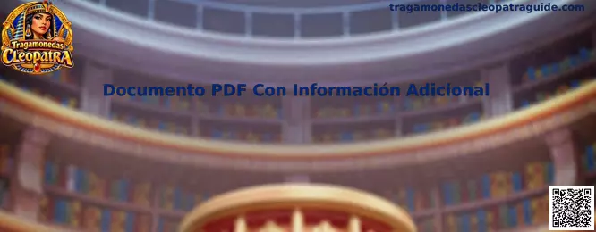 Guía visual de Tragamonedas Cleopatra y Documento PDF Con Información Adicional